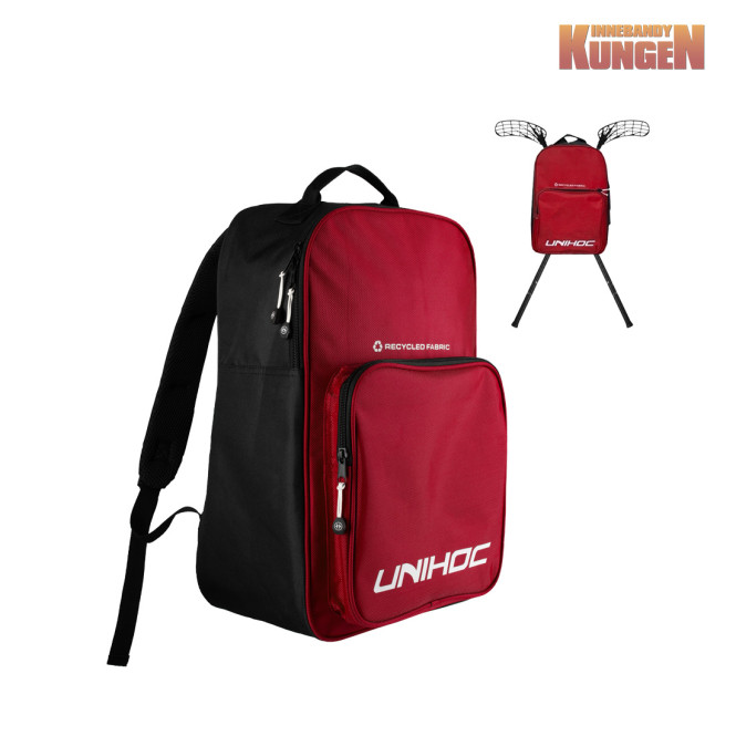 Unihoc Ryggsäck CLASSIC red med klubbhållare