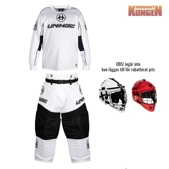 Målvaktspaket JR Unihoc INFERNO all white